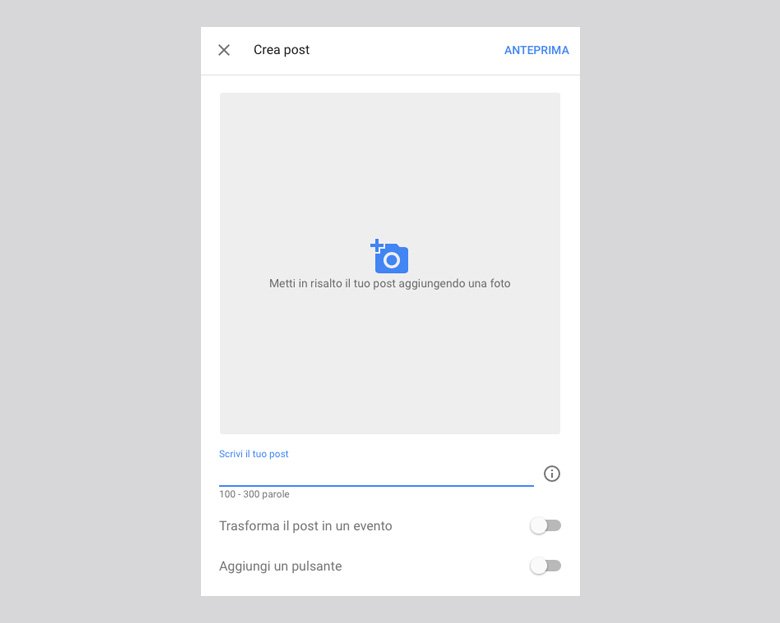 google post creation