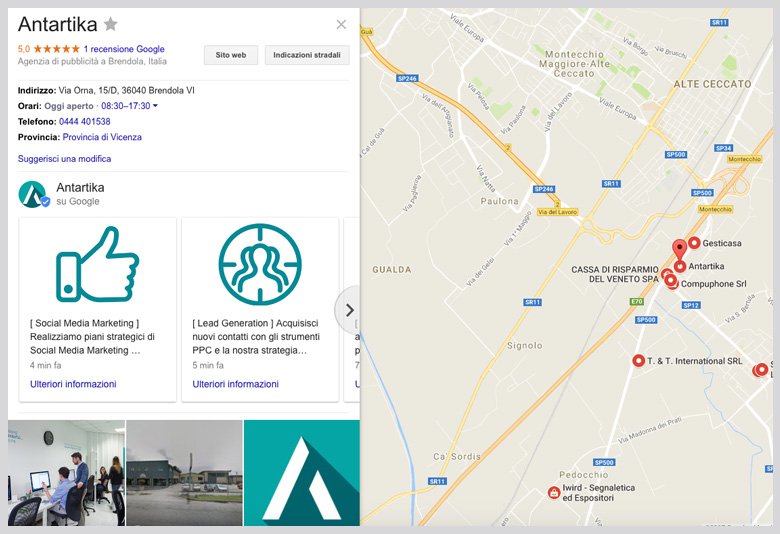 business listing on google maps