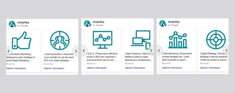 google posts example antartika