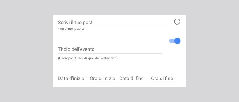 writing a google post