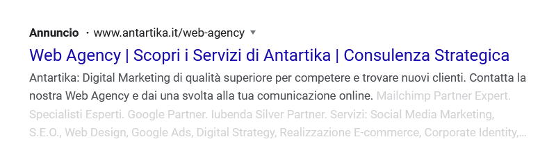 Annuncio adwords con dynamic keyword insertion