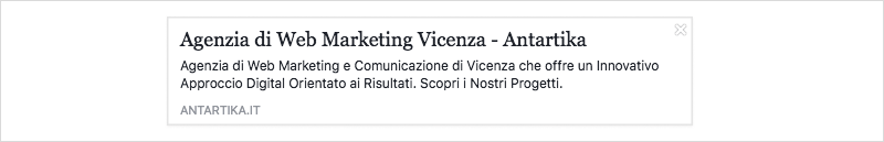 Esempio meta description post link