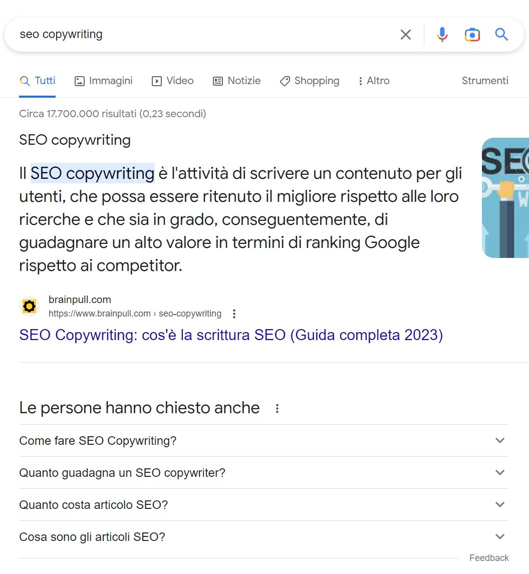 google search seo copywriting serp