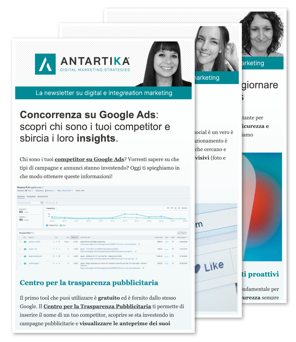 screenshot composizione Antartika